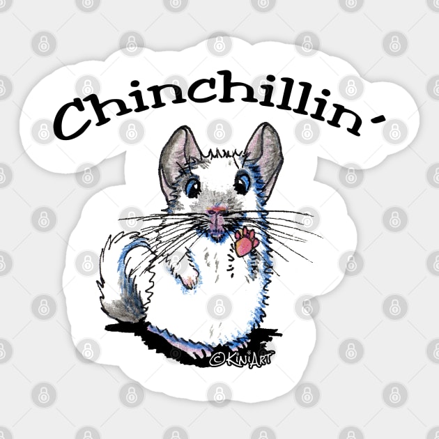 KiniArt Chinchillin Sticker by KiniArt